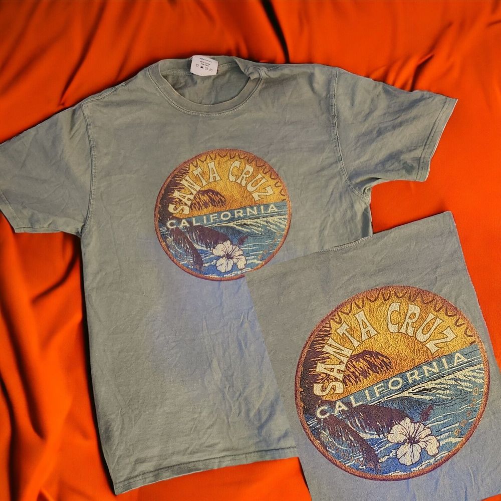 Santa Cruz, Skater Surfboarder Short Sleeve T Shirt, Vintage, Small, Techstyles